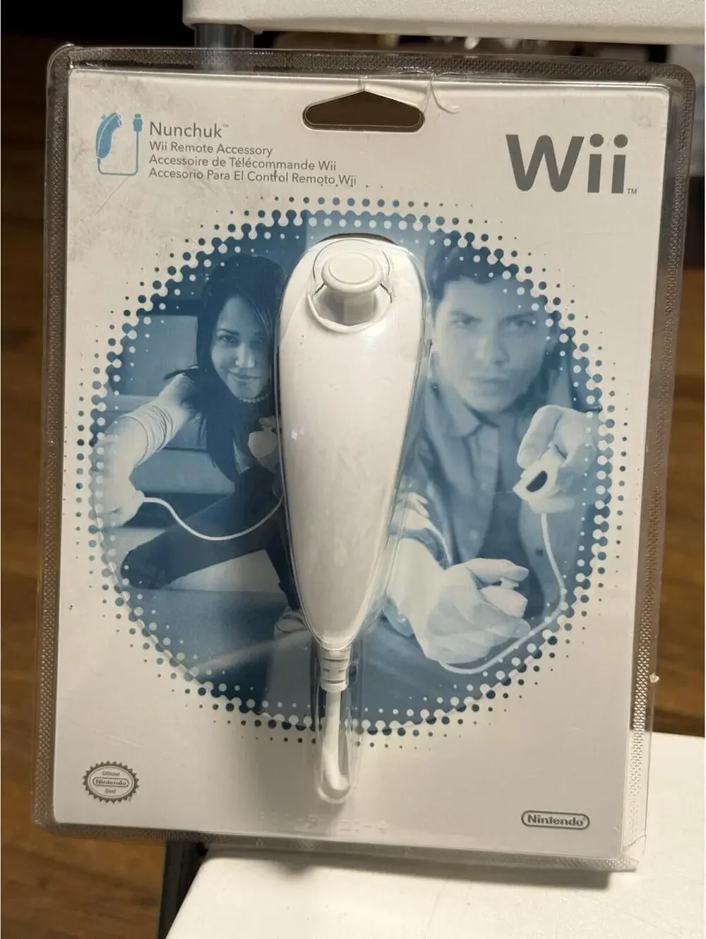 Genuine OEM Nintendo Wii White Wired Nunchuk Controller Accessory RVL-004 NEW!